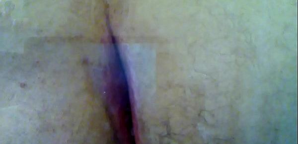  Humongous 4 inch dildo stretching my ass first time